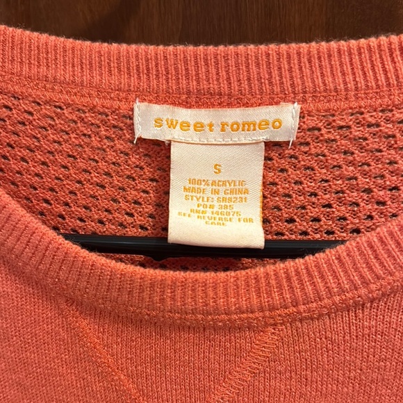 Sweet Romeo Orange Sweater Cardigan - Picture 2 of 3